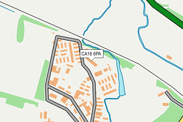 CA16 6PA map - OS OpenMap – Local (Ordnance Survey)