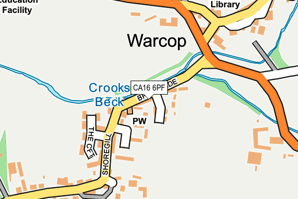 CA16 6PF map - OS OpenMap – Local (Ordnance Survey)