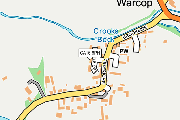 CA16 6PH map - OS OpenMap – Local (Ordnance Survey)