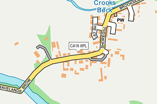 CA16 6PL map - OS OpenMap – Local (Ordnance Survey)