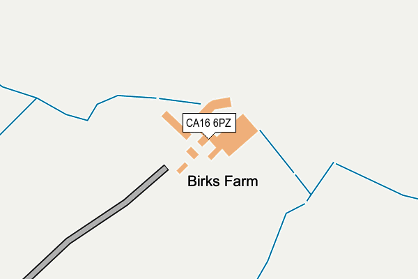 CA16 6PZ map - OS OpenMap – Local (Ordnance Survey)