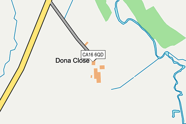 CA16 6QD map - OS OpenMap – Local (Ordnance Survey)