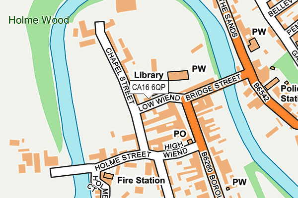 CA16 6QP map - OS OpenMap – Local (Ordnance Survey)