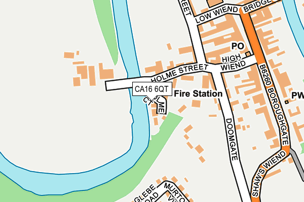 CA16 6QT map - OS OpenMap – Local (Ordnance Survey)