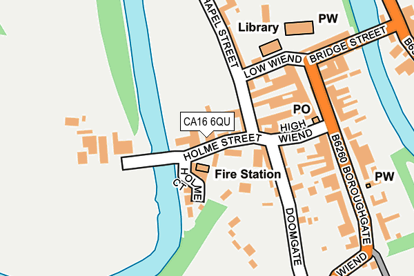 CA16 6QU map - OS OpenMap – Local (Ordnance Survey)