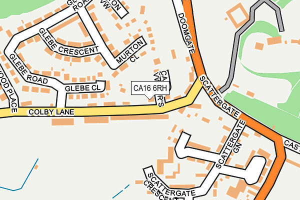 CA16 6RH map - OS OpenMap – Local (Ordnance Survey)