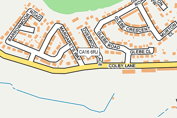 CA16 6RJ map - OS OpenMap – Local (Ordnance Survey)