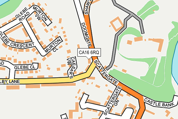 CA16 6RQ map - OS OpenMap – Local (Ordnance Survey)