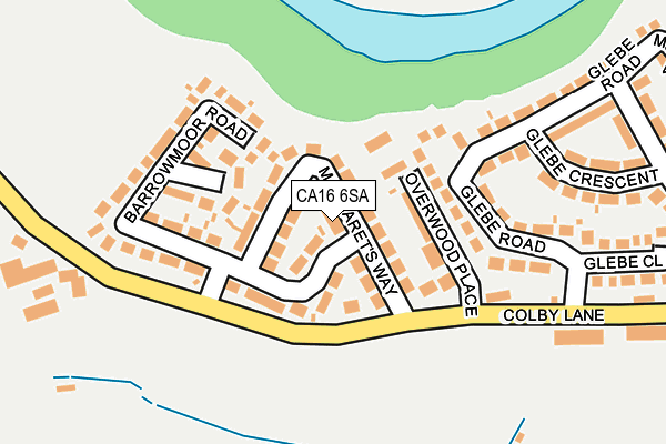 CA16 6SA map - OS OpenMap – Local (Ordnance Survey)