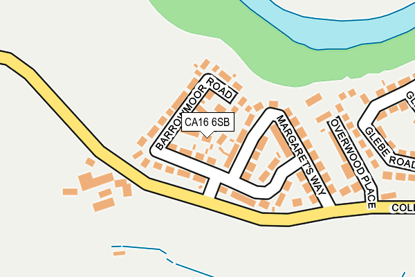 CA16 6SB map - OS OpenMap – Local (Ordnance Survey)