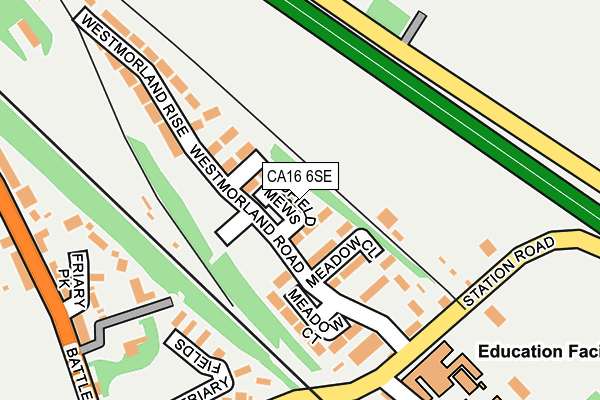 CA16 6SE map - OS OpenMap – Local (Ordnance Survey)