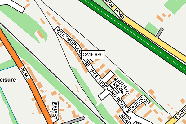 CA16 6SG map - OS OpenMap – Local (Ordnance Survey)