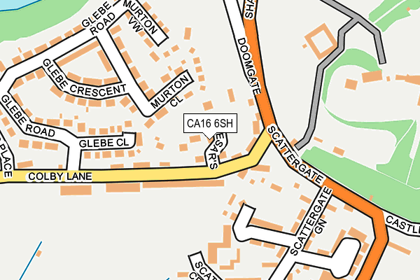 CA16 6SH map - OS OpenMap – Local (Ordnance Survey)