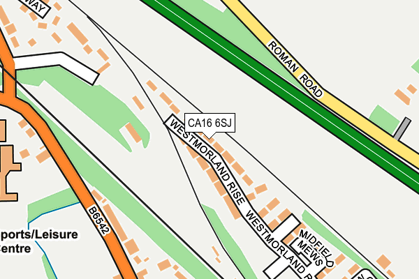 CA16 6SJ map - OS OpenMap – Local (Ordnance Survey)