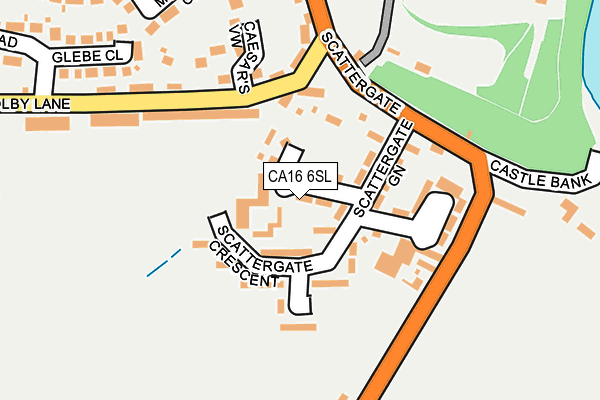 CA16 6SL map - OS OpenMap – Local (Ordnance Survey)