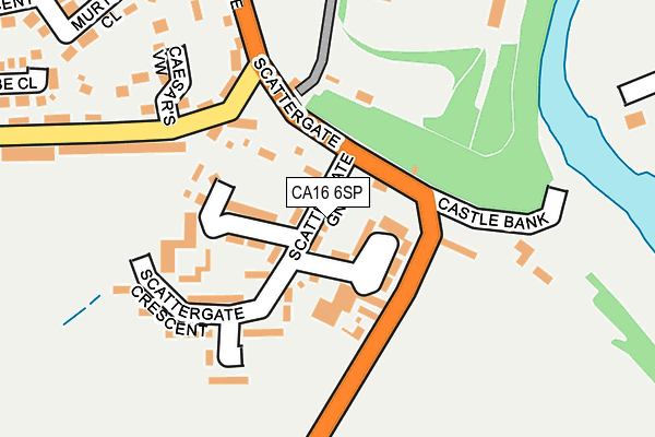 CA16 6SP map - OS OpenMap – Local (Ordnance Survey)