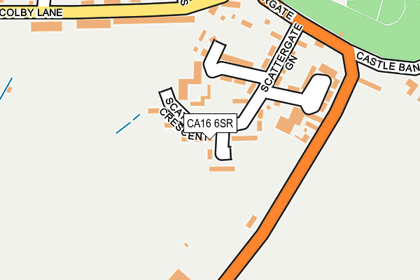 CA16 6SR map - OS OpenMap – Local (Ordnance Survey)