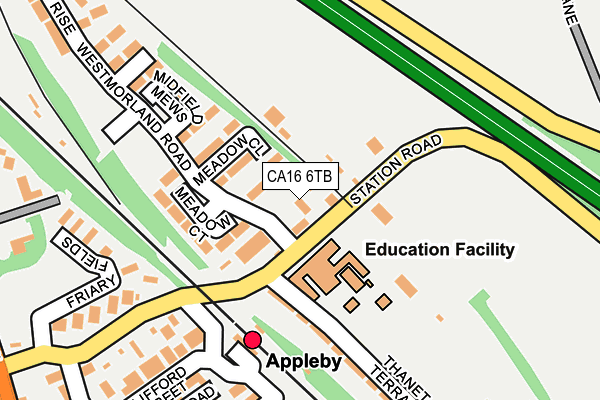 CA16 6TB map - OS OpenMap – Local (Ordnance Survey)