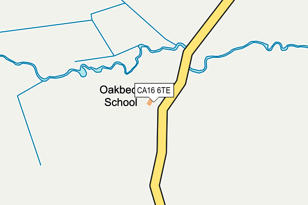 CA16 6TE map - OS OpenMap – Local (Ordnance Survey)