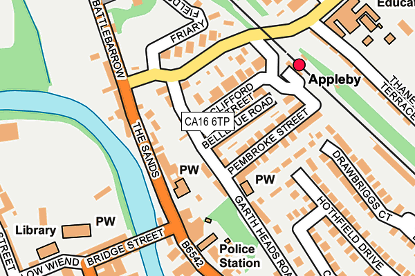 CA16 6TP map - OS OpenMap – Local (Ordnance Survey)