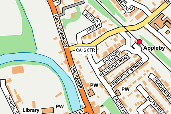 CA16 6TR map - OS OpenMap – Local (Ordnance Survey)