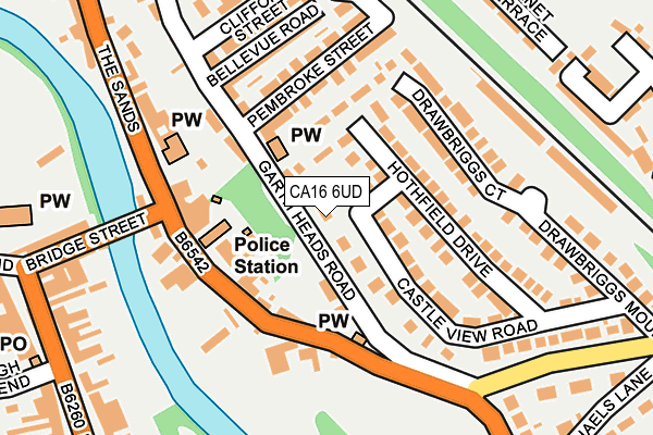 CA16 6UD map - OS OpenMap – Local (Ordnance Survey)