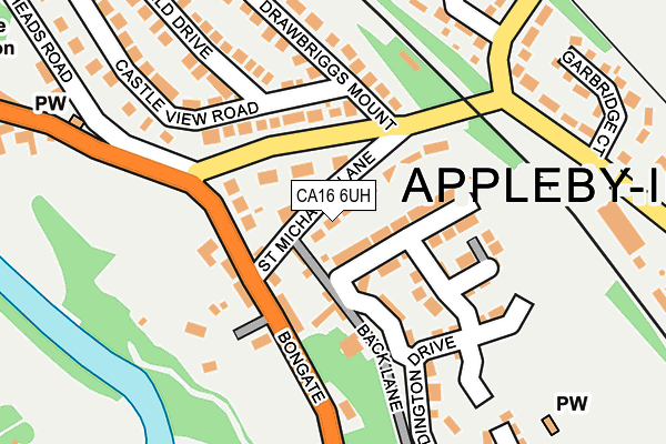 CA16 6UH map - OS OpenMap – Local (Ordnance Survey)