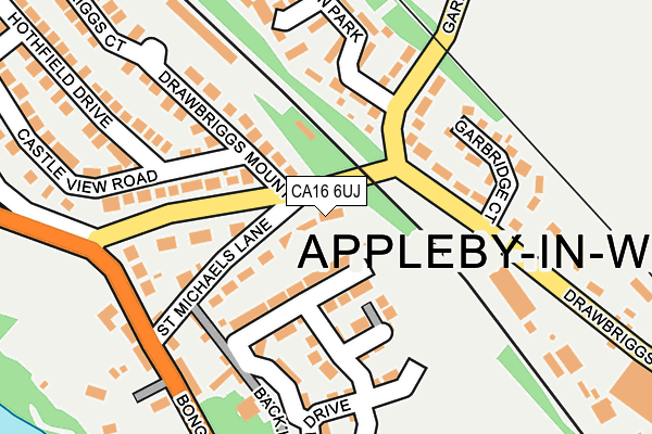 CA16 6UJ map - OS OpenMap – Local (Ordnance Survey)