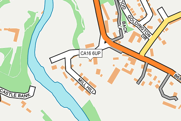 CA16 6UP map - OS OpenMap – Local (Ordnance Survey)