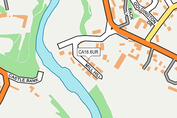 CA16 6UR map - OS OpenMap – Local (Ordnance Survey)