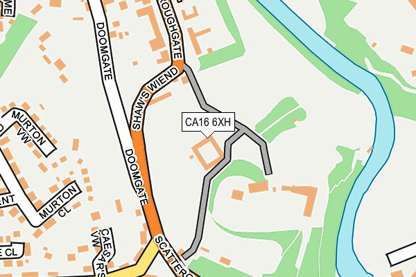 CA16 6XH map - OS OpenMap – Local (Ordnance Survey)