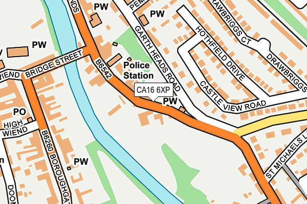 CA16 6XP map - OS OpenMap – Local (Ordnance Survey)