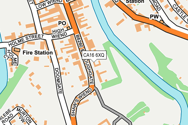 CA16 6XQ map - OS OpenMap – Local (Ordnance Survey)