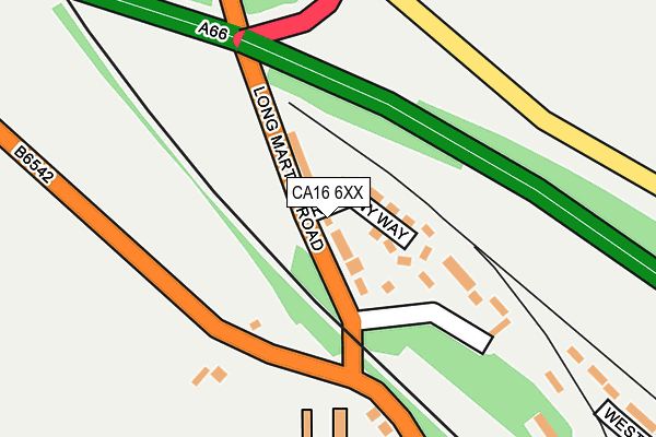 CA16 6XX map - OS OpenMap – Local (Ordnance Survey)