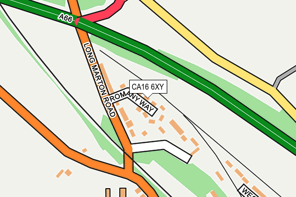 CA16 6XY map - OS OpenMap – Local (Ordnance Survey)