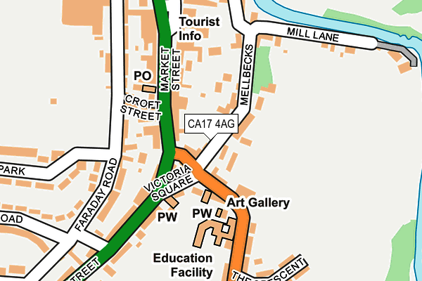 CA17 4AG map - OS OpenMap – Local (Ordnance Survey)