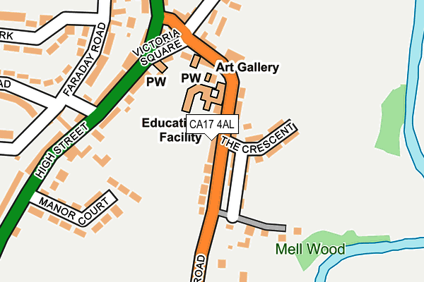 CA17 4AL map - OS OpenMap – Local (Ordnance Survey)