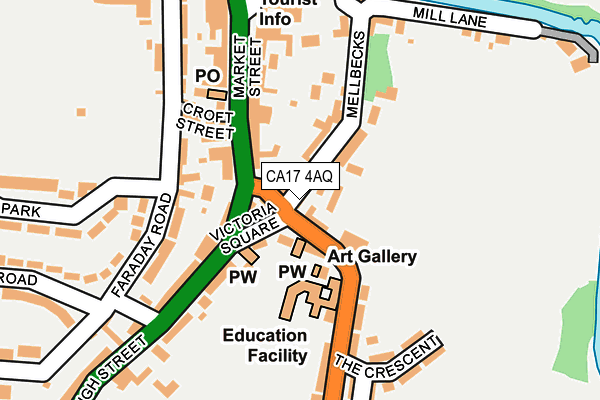 CA17 4AQ map - OS OpenMap – Local (Ordnance Survey)