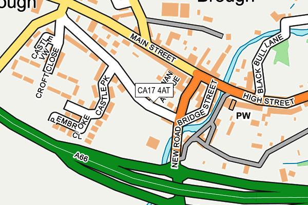 CA17 4AT map - OS OpenMap – Local (Ordnance Survey)