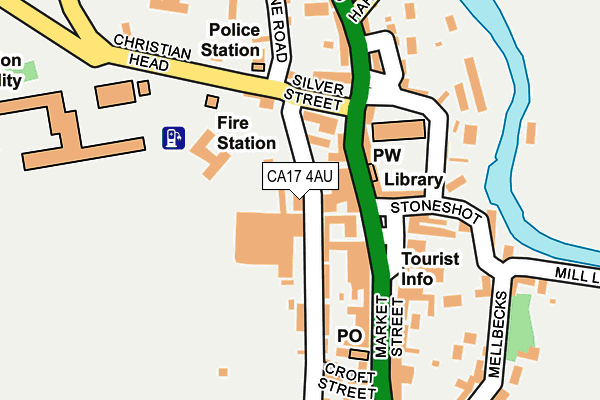CA17 4AU map - OS OpenMap – Local (Ordnance Survey)