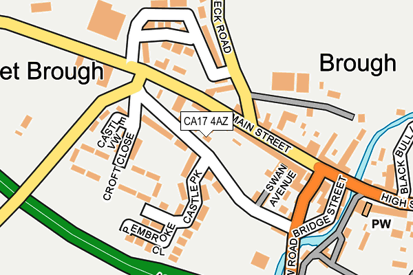 CA17 4AZ map - OS OpenMap – Local (Ordnance Survey)
