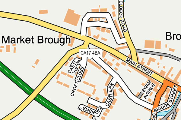 CA17 4BA map - OS OpenMap – Local (Ordnance Survey)