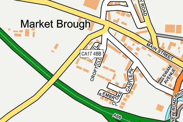 CA17 4BB map - OS OpenMap – Local (Ordnance Survey)