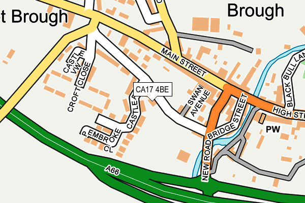 CA17 4BE map - OS OpenMap – Local (Ordnance Survey)