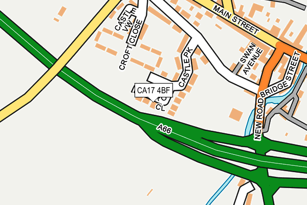 CA17 4BF map - OS OpenMap – Local (Ordnance Survey)