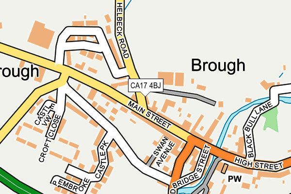 CA17 4BJ map - OS OpenMap – Local (Ordnance Survey)