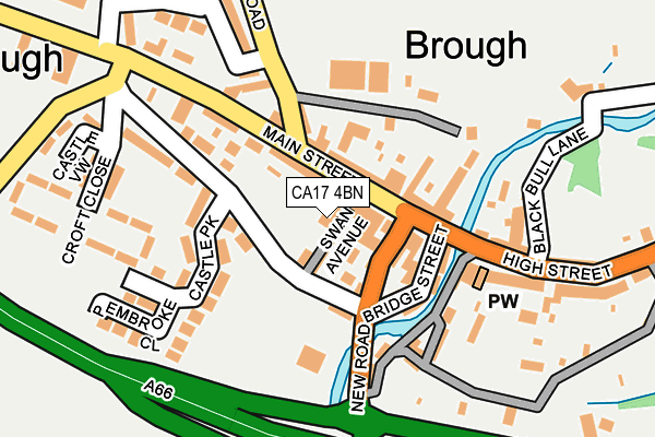 CA17 4BN map - OS OpenMap – Local (Ordnance Survey)