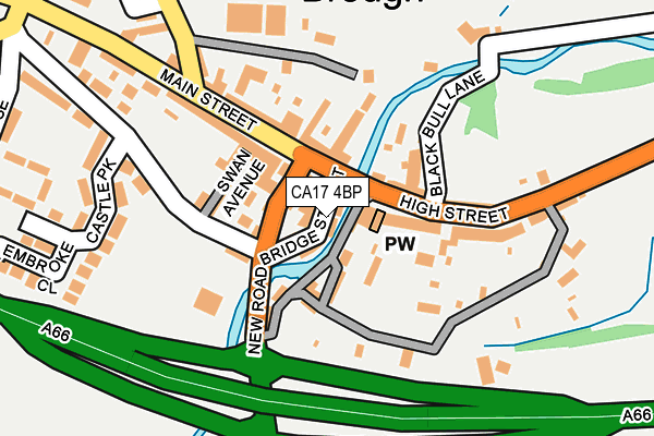 CA17 4BP map - OS OpenMap – Local (Ordnance Survey)