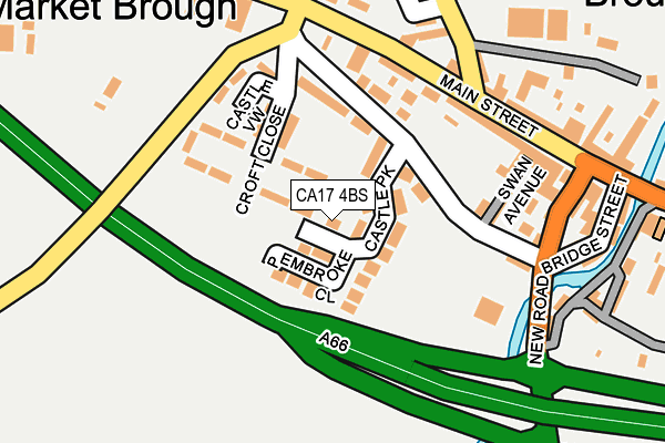 CA17 4BS map - OS OpenMap – Local (Ordnance Survey)