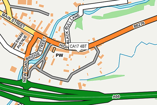 CA17 4BT map - OS OpenMap – Local (Ordnance Survey)